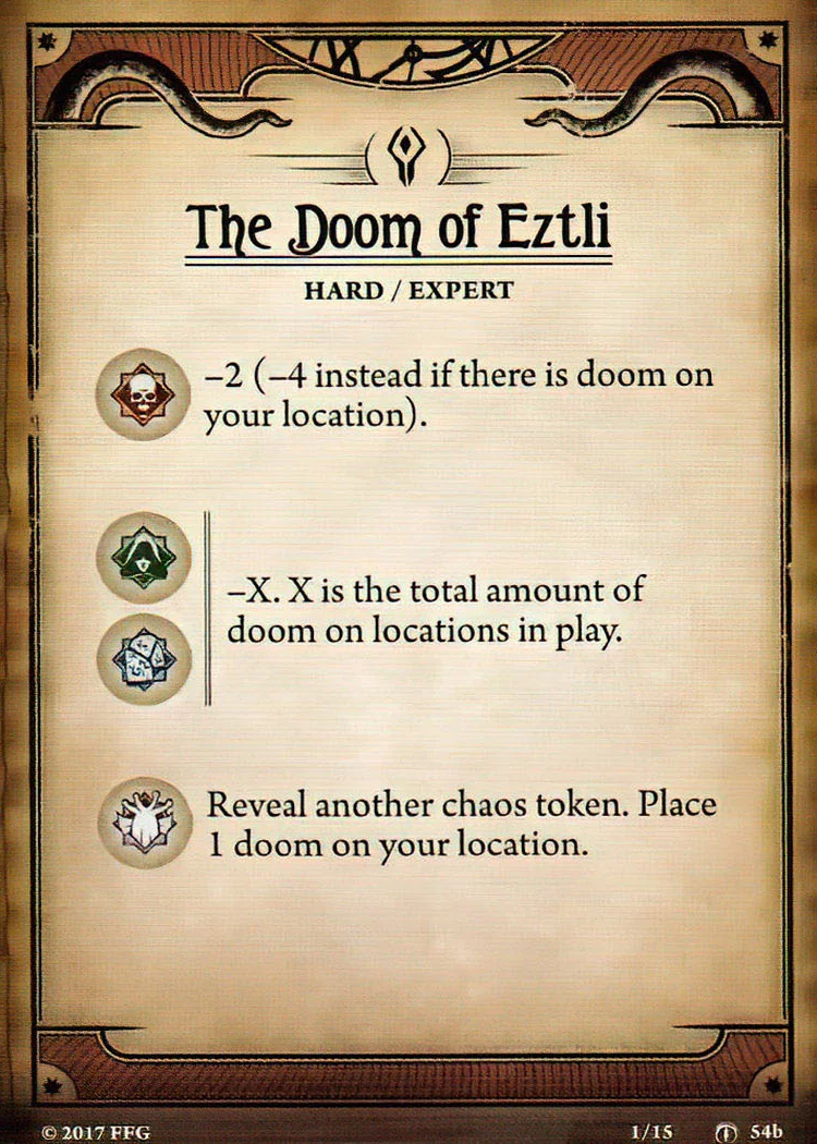 The other side of The Doom of Eztli.