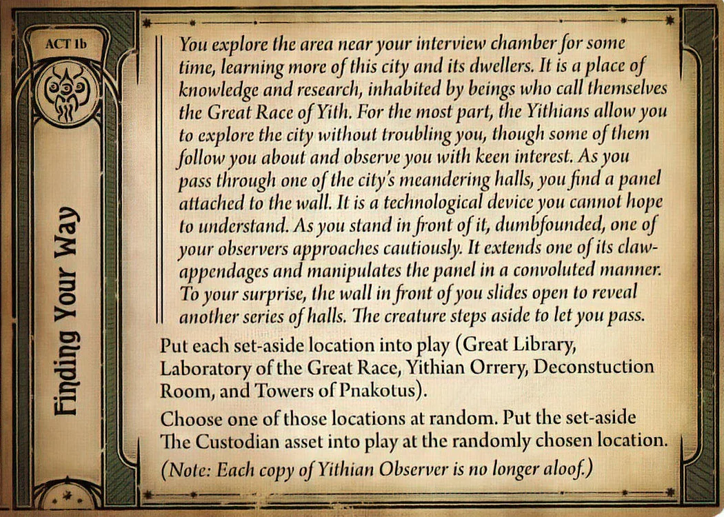 The other side of Exploring Pnakotus.
