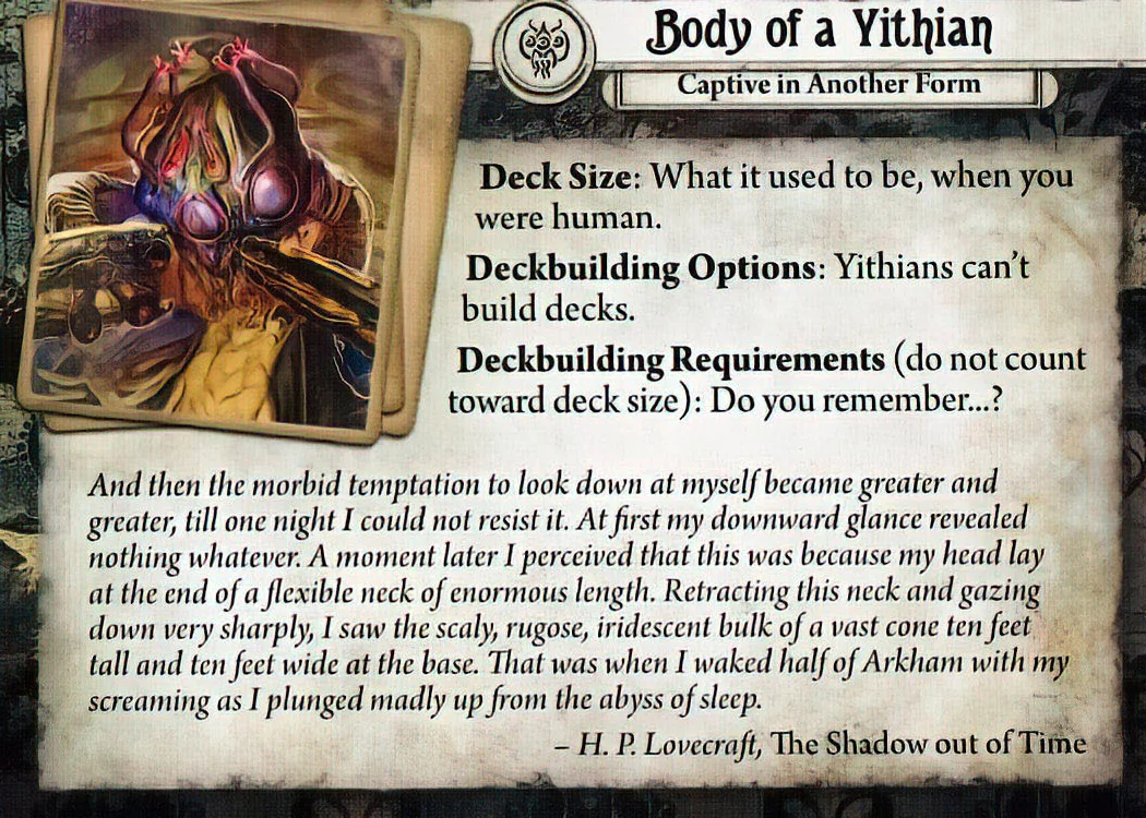 The other side of Body of a Yithian.