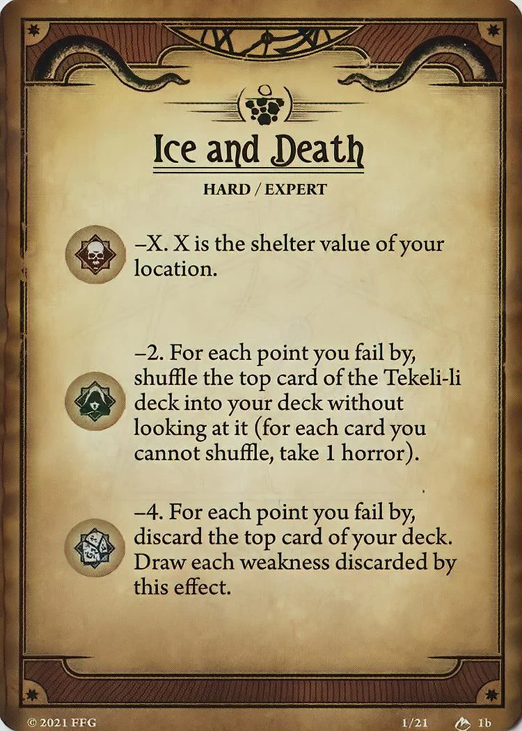 The other side of Ice and Death.