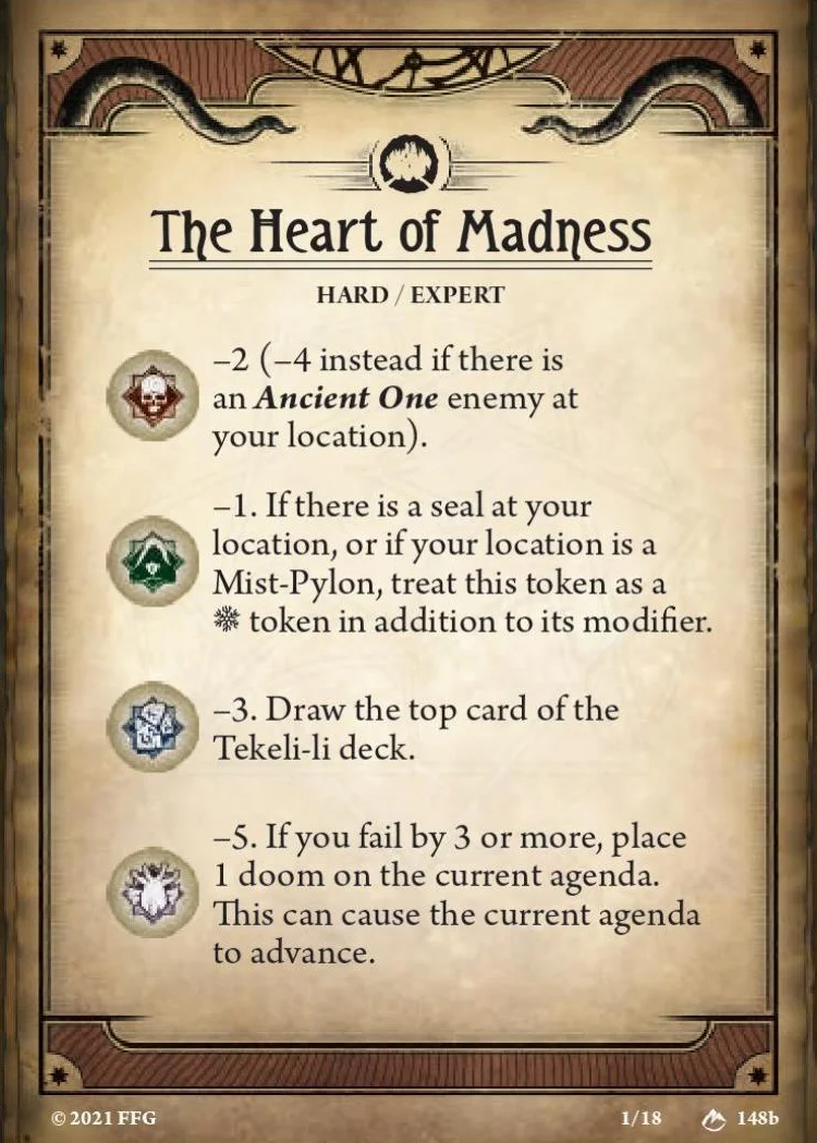 The other side of The Heart of Madness.